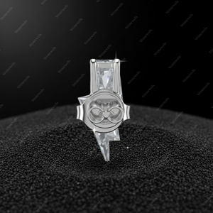 Pendientes de Diamantes Deslumbrantes con Forma de Rayo - Product Image 4