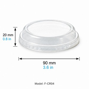 ฝาปิด PET ใสสำหรับแก้วเคิร์ลคัพและบรรจุภัณฑ์แบบนำกลับบ้าน - Product Image 6
