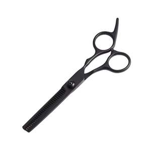 Hair <b>Thinning</b> Scissors Black Finger <b>Rings</b> Professional Stainless Steel Top Quality Barber Shears Stainless Steel Texturizing - Product Image 6