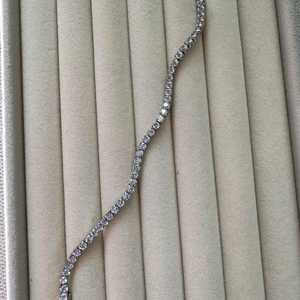 10 Ct Sparkling Diamond Tennis <b>Bracelets</b> CVD Round Lab Grown Box Clasp Minimalist Classic Luxury Jewelry 10K 14K 18K <b>Solid</b> Gold - Product Image 4