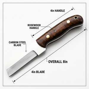 Cuchillo de Caza Resistente y Cómodo de Acero al Carbono, Hecho a Mano, con Hoja Fija y Filo Afilado - Product Image 2