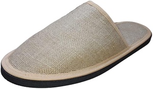 Pantoufles d'hôtel en jute de grande qualité très vendues en gros Pantoufles de spa jetables bon quantité minimale de commande bon marché - Product Image 3