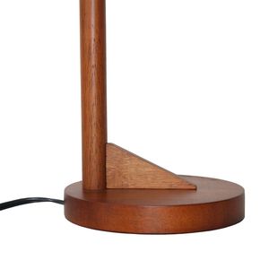 Lampada da Comodino Creativa in Legno con Luci LED, Protezione per gli Occhi, per Camera da Letto e Soggiorno, Colore Marrone Solido - Product Image 6
