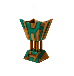 Difusor de Incienso de Oud Moderno y Ecológico, Hecho a Mano con Madera de Acacia y Resina Epoxi, Quemador de Bakhoor, Fragancia para el Hogar - Product Image 1