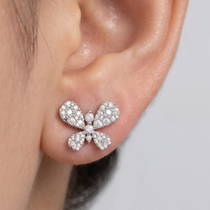 ต่างหูเม็ดกลมสีทองแท้18K สำหรับผู้หญิงหรือของขวัญ - Product Image 3