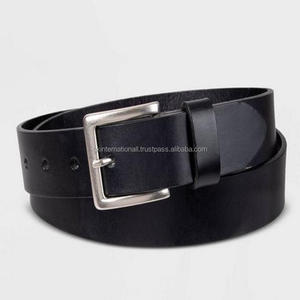 Ceinture décontractée en cuir fait à la main avec boucle ardillon en métal, ceinture en cuir pleine fleur pour jeans dans toutes les tailles personnalisées, commande en gros - Product Image 5
