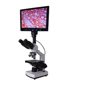 Compound LCD <b>Microscope</b> | 1920×1080 HD Display | Manual Focus Biological <b>Microscope</b> | Blood Cell Analysis | Laboratory Research - Product Image 1