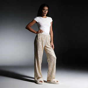 Offre Spéciale – Pantalon droit à taille élastique et sequins pour femme SWEET BABE, style Hip Hop écologique, longueur intégrale, idéal pour les soirées en club - Product Image 6