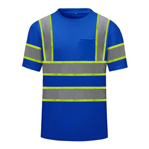 เสื้อยืดสะท้อนแสง Hi Vis คุณภาพพรีเมียม แถบสะท้อนแสงสูง สำหรับทีมปฏิบัติการฉุกเฉิน เสื้อยืดอุปกรณ์ชั้นนำ - Product Image 2