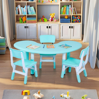 Ensemble table et chaises modernes pour enfants Meubles en plastique pour garderie