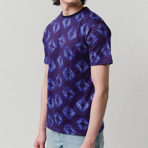 T-shirt pour homme style tie-dye 100 % coton, motif abstrait, manches courtes, streetwear décontracté, col rond, faible MOQ, marque privée, OEM, ODM - Product Image 2