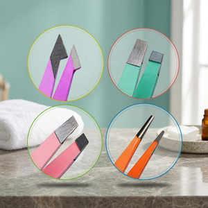 Pinzas Profesionales ASAP de Acero Inoxidable para Volumen de Pestañas con Punta Inclinada para Cejas y Modelado de Cejas - Product Image 2