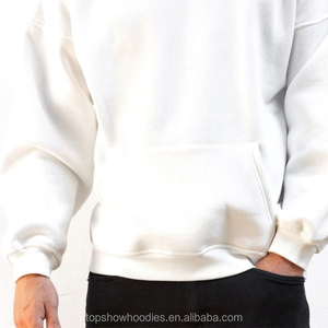 Sudadera con Capucha Personalizada de Alta Calidad, 500gsm, Tejido French Terry, Hombros Caídos, Sin Cordones, Talla Grande para Hombre - Product Image 3