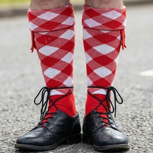 Highland Piper <b>Socks</b> <b>Wool</b> Blend Traditional Scottish Kilt Hose for Bagpipe Uniform Pipe Band Performance Wear Pakistan - Product Image 5