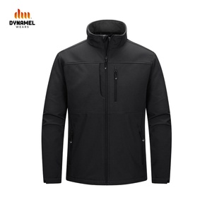 Veste softshell personnalisée OEM, hiver, extérieur, travail, coupe-vent, broderie logo, design, veste de sport homme, 100% polyester - Product Image 1