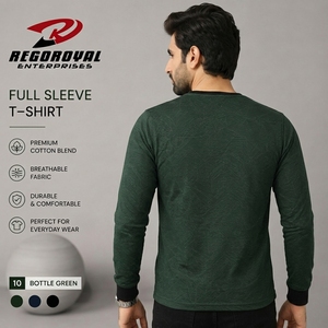 Trendy classic design soft texture versatile comfort for everyday styling <b>Men</b> Full Sleeves <b>T</b>-<b>Shirt</b> comfortable everyday <b>Men</b> Full - Product Image 5