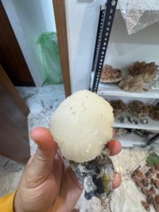 Premium White Calcite Sphere | Hand Polished Natural <b>Crystal</b> <b>Ball</b> for Home Decoration - Product Image 1