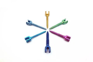 Vis monoaxiale vétérinaire en acier inoxydable pour chirurgie lombaire, certifiée CE Classe I, Salaar Industry - Product Image 3