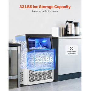 Commercial 90lbs/24H LED Digit <b>Ice</b> Maker <b>Machine</b> 33lbs Storage Capacity 500kg <b>Ice</b> 50 Cubes 15 Minutes New Includes Drain Pump - Product Image 3