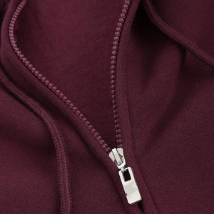 Ventes en gros de sweats à capuche zippés en molleton pour hommes, personnalisés OEM, pour les marques de streetwear américaines, avec impression en relief, prix d'usine, en gros - Product Image 6