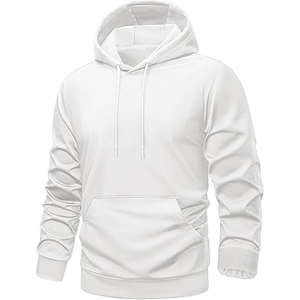 400gsm Hoodie 100% Cotton Men's Hot Sale Men's Loose Fitting Thick Hoodie Pullover Sweatshirt Custom Logo French Terry Hoodies - Product Image 1