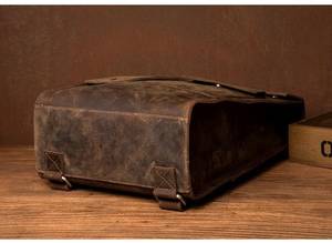 Sophisticated Vintage Leather Laptop <b>Backpack</b> <b>Waterproof</b> Anti-Theft Travel Rucksack Executive Bag LBP-0366 - Product Image 6
