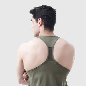 Débardeur décontracté pour hommes, vêtements de sport pour la musculation et le fitness, tissu 100% coton, OEM, été, débardeur pour hommes de haute qualité - Product Image 5