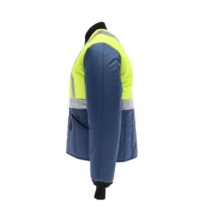 Chaqueta de Trabajo de Invierno con Capucha, Reflectante y de Alta Visibilidad, 100% Poliéster, Resistente al Viento y Transpirable, Servicio OEM - Product Image 3