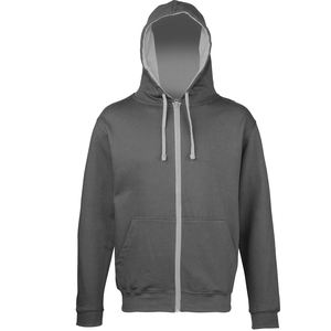 Sweat-shirt à capuche zippé uni pour homme, personnalisé, doux, décontracté, en polaire, pour extérieur, prix usine. - Product Image 4