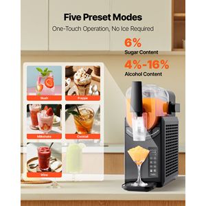 Macchina per Slushie da 2,6L/88oz per Uso Domestico Senza Ghiaccio, 5 Programmi Preimpostati, Preparatore di Bevande Congelate, Macchina per Margarita - Product Image 3