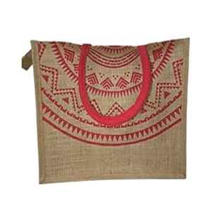 ถุงผ้าปอกระเจาธรรมชาติ100% เป็นมิตรกับสิ่งแวดล้อมถุงผ้าช็อปปิ้งมีด้ามจับบุนวมและพิมพ์แบบกำหนดเองได้ - Product Image 3