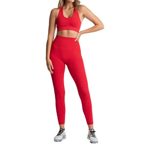 Women Yoga Sets Plus Size Customized Colors Solid Custom Workout Fitness Wear Customized Colors Quick-Dry Front - Product Image 2