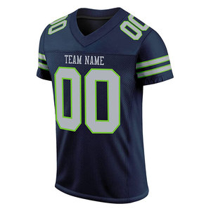 Men Custom American Football Jersey OEM Service Short Sleeve Breathable 100% Polyester Sportswear Men's American Football Jersey - Product Image 3