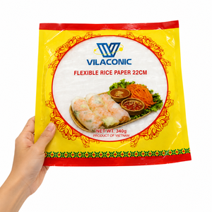 Vietnam Edible Rice <b>Paper</b> <b>Spring</b> <b>Roll</b> Wrapper 340g Bag 18cm 22cm 32cm Round Square Fresh Fried <b>Rolls</b> Wholesale OEM Hot Sale ANNA - Product Image 2