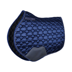 Tapis de selle en néoprène bleu marine avec perles et design respirant pour l'équitation - Product Image 2