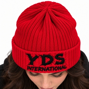 Bonnet unisexe en tricot côtelé, pliable, ajustement extensible, revers soigné, chaud, essentiel au quotidien, confortable pour l'extérieur, bonnet extensible - Product Image 4