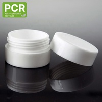 Pot à crème PCR léger de 5 ml, écologique et recyclable (série IN-PCRPP) pour les soins de la peau, les cosmétiques, les lotions, les nettoyants pour le visage, les crèmes pour les yeux