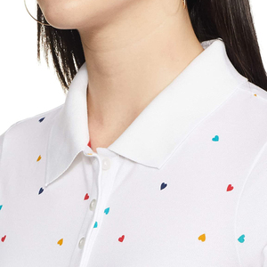 Polos de algodón de alta calidad con logotipo bordado personalizado para mujer, ropa deportiva informal de marca, polo de moda urbana para mujer - Product Image 5