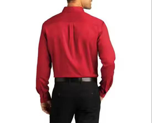 100% Cotton Wholesale Custom Cotton Casual <b>Shirt</b> Stand <b>Collar</b> Long Sleeve <b>Men</b> <b>Shirts</b> Formal Office Dress <b>Shirts</b> for <b>Men</b> - Product Image 3