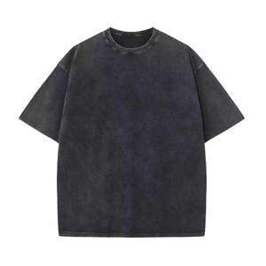 Camiseta de algodón vintage personalizada de primera calidad para hombre, lavada con ácido, de peso pesado, en todos los colores - Product Image 3
