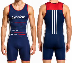 Maillot et short d'aviron sur mesure Unisuit une pièce pour les équipes d'aviron du collège et du club - Product Image 1