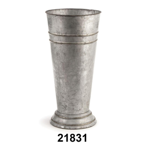 Cubo de flores antiguo galvanizado para decoración de hogar, jardín y bodas, y para exhibición y almacenamiento de flores frescas. - Product Image 1