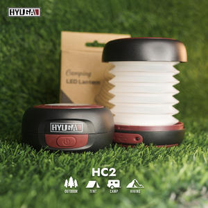 Lanterne solaire de camping HYUGA à LED avec crochet de suspension, pliable, rechargeable, 1W, indice IP66, batterie 800mAh, lampe de camping portable - Product Image 5