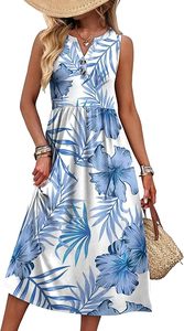 Robes d'été pour femmes, robe maxi, robes de plage pour les vacances, robes d'été 2026 avec poches - Product Image 2