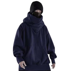 Sudadera con Capucha Extra Grande Unisex, Diseño Floral, Algodón French Terry, Manga Larga Regular, con Bolsillos, Transpirable, para Invierno - Product Image 2