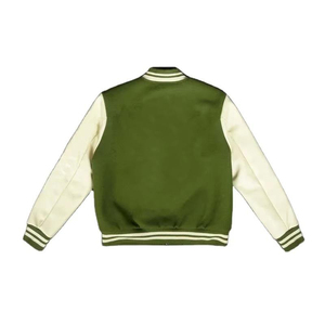 Trendy Fall Short Jacket for Women Button Down Varsity Style Short <b>Coat</b> with Pockets Cheerleader Varsity Jacket - Product Image 2