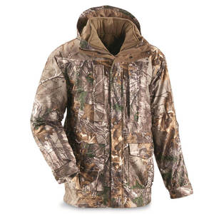 Veste de chasse imperméable à capuche pour homme, coupe-vent, chaude pour l'hiver, en polyester, avec logo personnalisé - Product Image 2