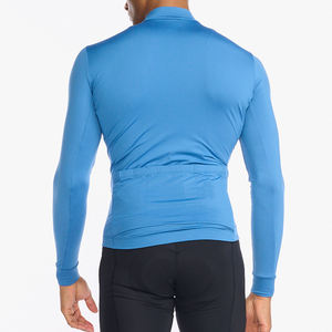 Maillot de cyclisme personnalisé 100% polyester à manches longues, respirant, couleurs et logo personnalisés, unisexe, vêtements de sport de haute qualité - Product Image 3