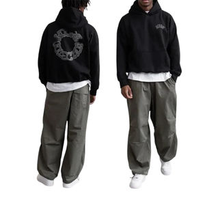 Sudadera Oversize de Hombros Caídos, Tejido Grueso de Algodón 100% Fleece, con Gráfico Personalizado para un Estilo Urbano, Calidad Premium para Invierno - Product Image 1