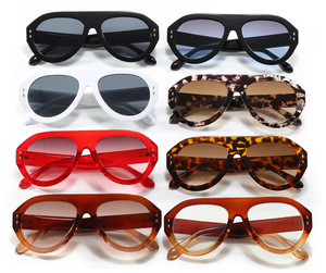 Lunettes de soleil Lmamba 366 rétro classiques surdimensionnées 2024 pour hommes et femmes, logo personnalisé, grandes lunettes de soleil à rivets - Product Image 4